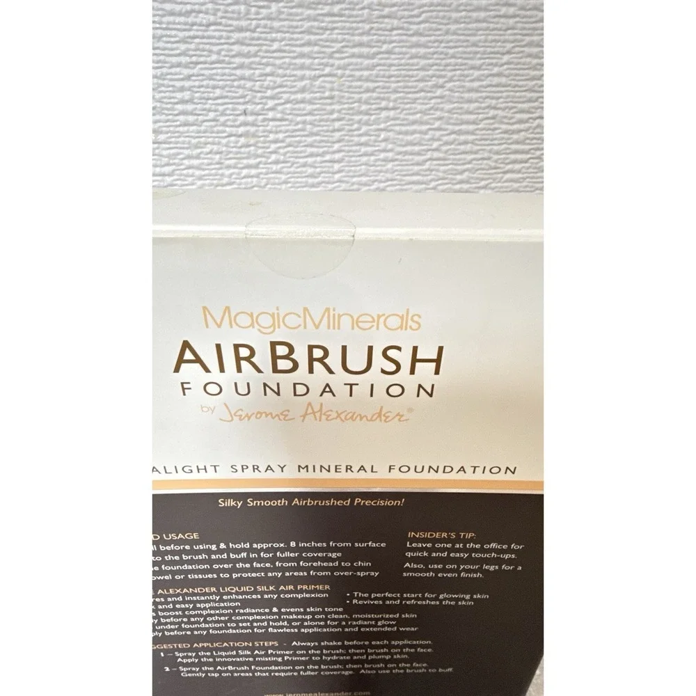 MagicMinerals Airbrush Foundation Spray Set Jerome‎ Alexander Kit Shade Medium